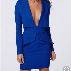 MISSGUIDED ✨✨ Peplum Taylored Mini 💙💙💙